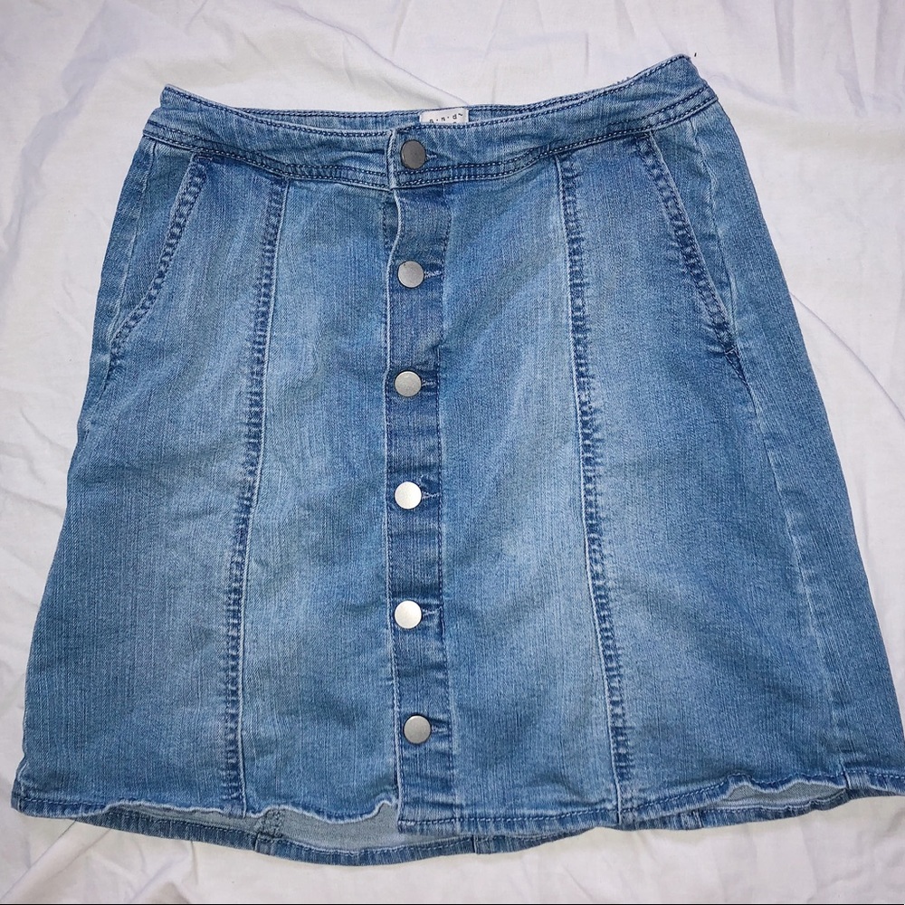 A New Day Jean Skirt